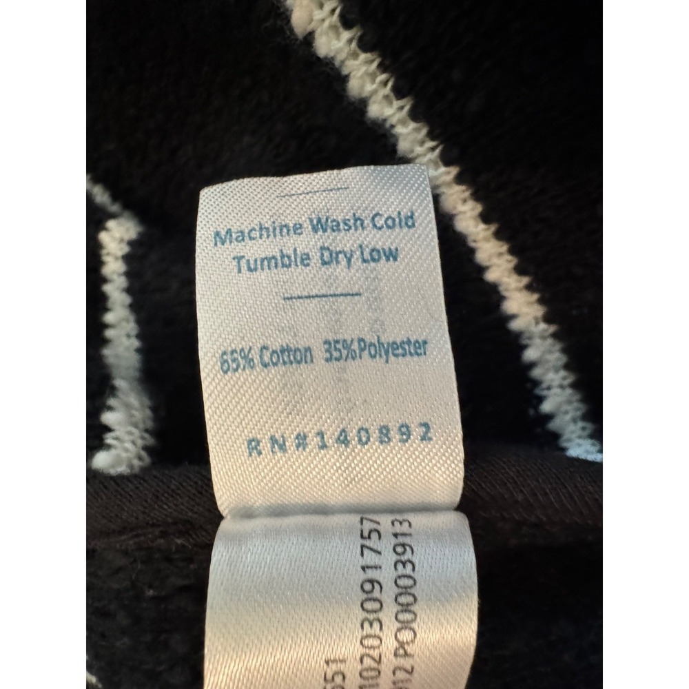 Marine Layer‎ Birdseye Coat Open Front Cardigan Black White Stripes Size Small - Picture 15 of 16